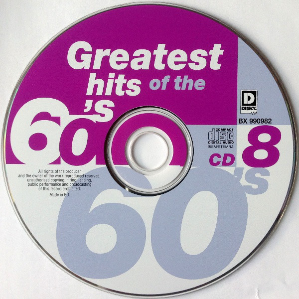 Cd s ru. Greatest Hits 60 s. Various – the 60's collection. 16 British Top Hits of the 60's. Various – the 60's collection - stereo Video.